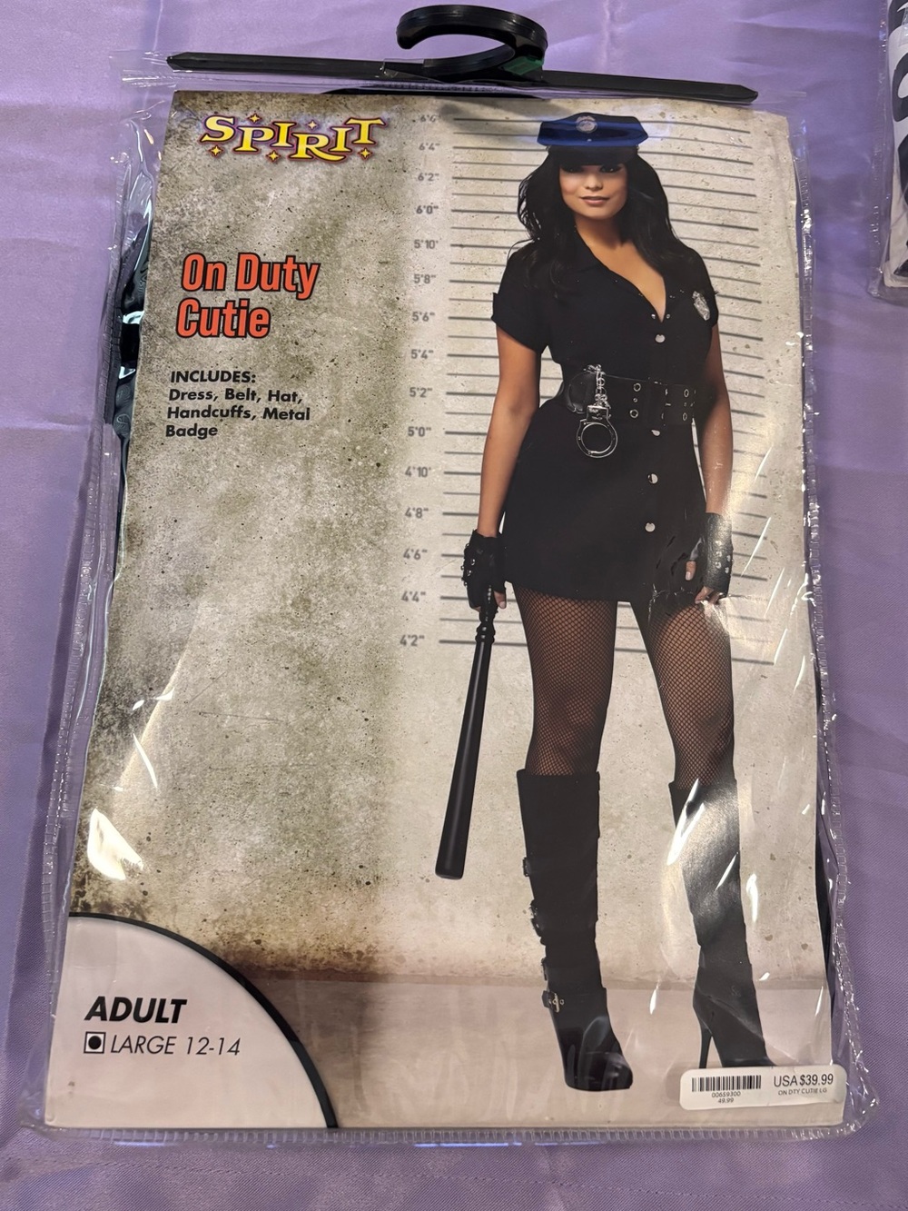 On Duty Cutie Black Police Costume Dress